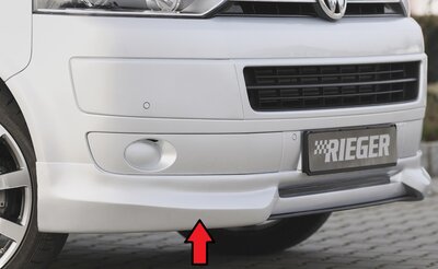 Rieger Tuning voorspoiler lip VW Transporter T5