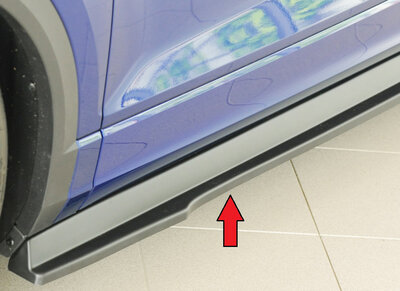 Rieger Tuning sideskirt aanzetstuk Links VW T-Roc