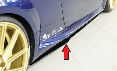 Rieger Tuning sideskirt aanzetstuk Rechts Audi TT / TTS / TTRS [8J]