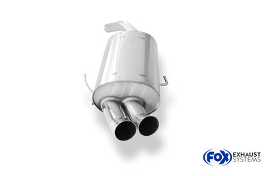 Fox Sportuitlaat Alfa Romeo 156 achterdemper - 2x76 Type 18