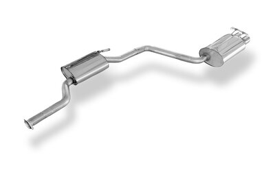 Fox Sportuitlaat Mercedes 190 W201 achterdemper en voordemper - 2x76 Type 25