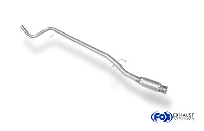 Fox Sportuitlaat Vervangingspijp voor de voordemper van de Peugeot 207/ 207 SW/ 208