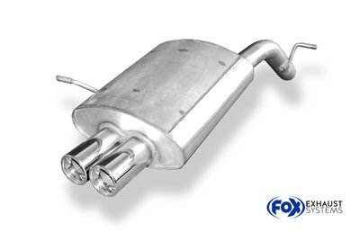 Fox Sportuitlaat Peugeot 407 - 2.0l 16V Achterdemper - 2x80 Type 13