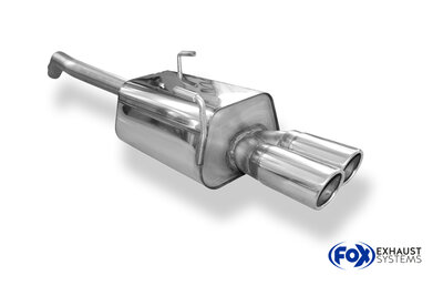 Fox Sportuitlaat Citroen C8/Peugeot 807 achterdemper - 2x80 type 16