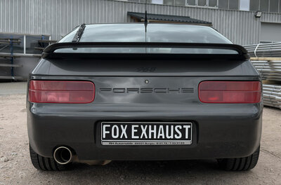 Fox Sportuitlaat Porsche 968 half uitlaatsysteem bestaande uit achter- en voordemper - uitlaatpijp 1x100 type 47