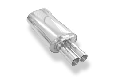 Fox Sportuitlaat Audi 100 quattro Type C3 / Audi 200 Type 44Q Achterdemper - 2x63 Type 10