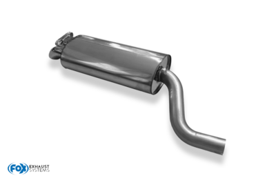 Fox Sportuitlaat Audi 100 quattro Type C3 / Audi 200 Type 44Q Achterdemper - 2x55 Type 26