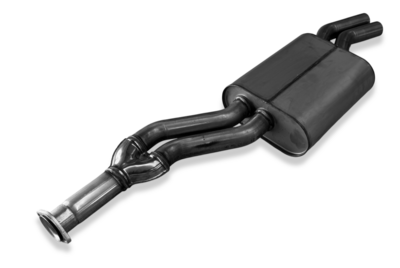 Fox Sportuitlaat Mercedes W123/S123 - Middendemper voor 4-cilinder, compatibel met de originele katalysator