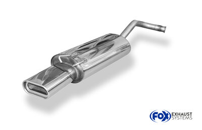 Fox Sportuitlaat Renault 19 - 5-deurs/cabriolet achterdemper - 135x80 Type 53