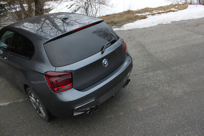 Fox Sportuitlaat BMW F20/F21 - M135i - Rieger achterdemper, dwarsuitgang rechts/links - 2x80 Type 14 rechts/links