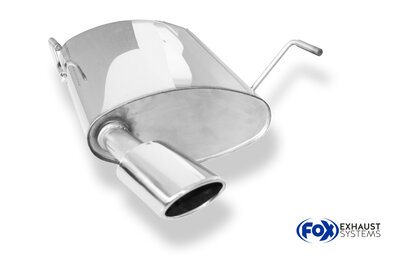Fox Sportuitlaat Peugeot 206 SW achterdemper - 106x71 type 32