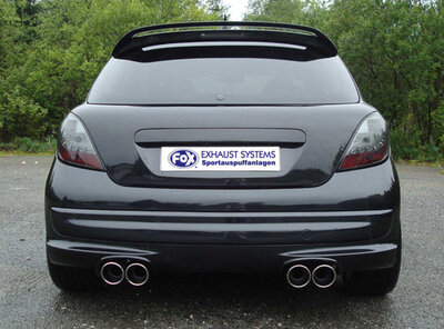 Fox Sportuitlaat Peugeot 207 RC achterdemper, rechter/linker uitlaat - 2x100 type 16 rechts/links