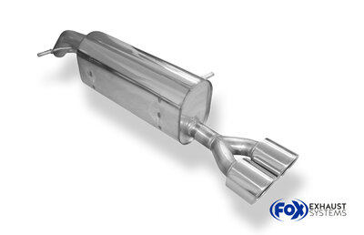 Fox Sportuitlaat Peugeot 208 GTI achterdemper - 2x90 Type 16