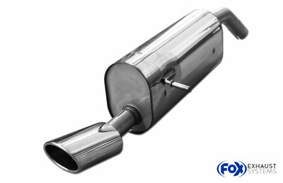 Fox Sportuitlaat Peugeot 207/ 207cc/ 208 achterdemper, enkelzijdig - 115x85 type 32