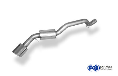 Fox Sportuitlaat Mazda 3 BL - Diesel Achterdemper - 129x106 Type 32