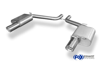 Fox Sportuitlaat Chrysler 300C 3.0L CRD Achterdemper Rechts/Links - 1x100 Type 17 Rechts/Links
