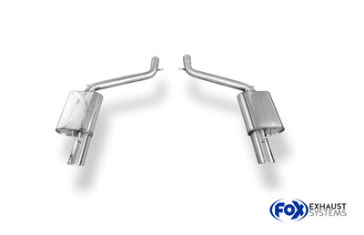 Fox Sportuitlaat Chrysler 300C 3.5L Achterdemper Rechts/Links - 1x100 Type 17 Rechts/Links