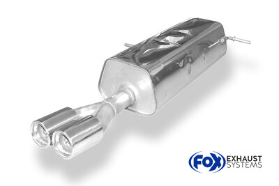 Fox Sportuitlaat Peugeot 307 Break/ SW - 1.6l Achterdemper - 2x76 Type 13