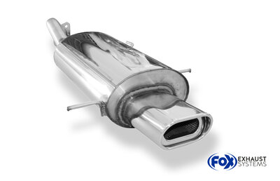 Fox Sportuitlaat Mazda 323 Type BG/ MX3 Type EC Achterdemper met flens - 135x80 Type 53