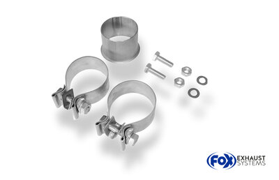 Fox Sportuitlaat Nissan 350Z achterdemper, dwarsuitlaat &Oslash;70mm rechts/links - 2x76 Type 13 rechts/links