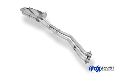 Fox Sportuitlaat BMW E30 320i/325i Facelift Achterdemper - 2x76 Type 13