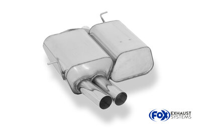 Fox Sportuitlaat BMW E46 316Ti/ 318Ti/ 325Ti Achterdemper - 2x80 Type 10