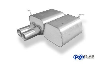 Fox Sportuitlaat BMW E46 316Ti/ 318Ti/ 325Ti Achterdemper - 2x80 Type 13