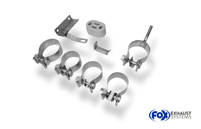Fox Sportuitlaat BMW E46 320d Achterdemper, Rechts/Links Uitlaat, Enkele Doorstroming - 2x76 Type 13 Rechts/Links