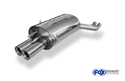 Fox Sportuitlaat BMW E46 330d/ 330xd Dubbele uitlaatdemper - 2x76 Type 13