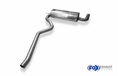 Fox Sportuitlaat BMW F30 F31 - 118i Achterdemper - 1x80 Type 17
