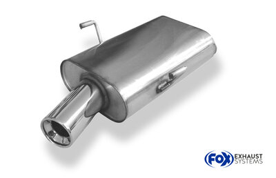 Fox Sportuitlaat Peugeot 406 Sedan/Coupe Achterdemper - 1x90 Type 13