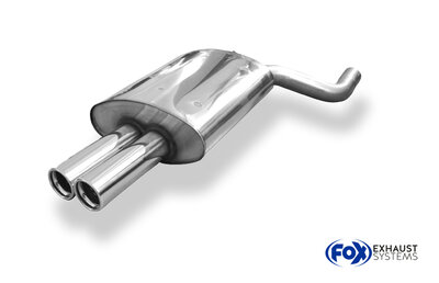 Fox Sportuitlaat BMW E39 520i/ 523i/ 525i/ 528i - Touring achterdemper - 2x76 Type 13