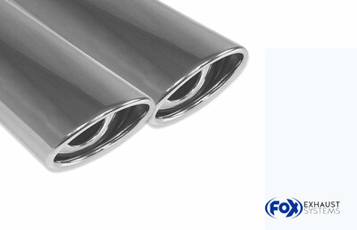 Fox Sportuitlaat BMW E60/E61 535d Achterdemper - 2x88x74 Type 33
