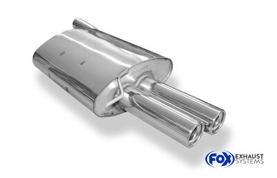 Fox Sportuitlaat BMW E60/61 - 520i/ 523i/ 525i/ 530i Achterdemper - 2x76 Type 13