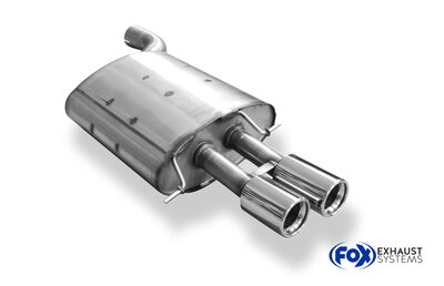 Fox Sportuitlaat BMW E60/E61 535d Achterdemper - 2x80 Type 13
