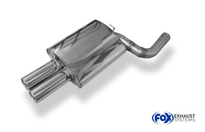 Fox Sportuitlaat BMW E60/61 540i 545i Achterdemper - 2x90 Type 13