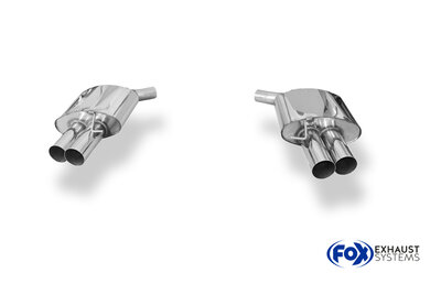 Fox Sportuitlaat BMW F10 535d Achterdemper Rechts/Links - 2x90 Type 10 Rechts/Links