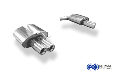 Fox Sportuitlaat BMW F10 535d Achterdemper Rechts/Links - 2x90 Type 13 Rechts/Links