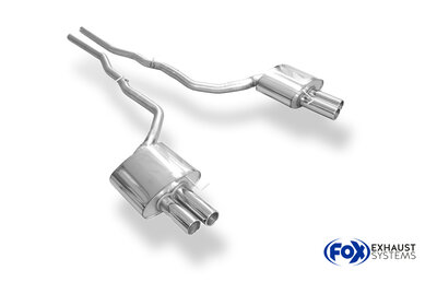 Fox Sportuitlaat BMW F10 525d 530d Achterdemper Rechts/Links - 2x80 Type 12 Rechts/Links