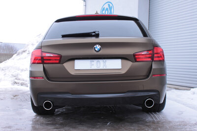 Fox Sportuitlaat BMW F11 535d Achterdemper rechts/links enkele uitlaat - 1x100 Type 16 rechts/links
