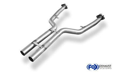 Fox Sportuitlaat BMW E63/64 645i 650i Vervangingspijp voor de voordemper