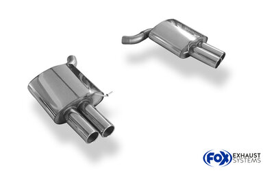 Fox Sportuitlaat BMW F12/F13/F06 - 640i met M-pakket Achterdemper rechts/links - 2x90 Type 12 rechts/links