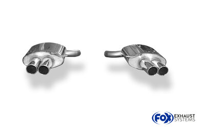 Fox Sportuitlaat BMW F12/F13/F06 - 640i met M-pakket Achterdemper rechts/links - 2x90 Type 16 rechts/links