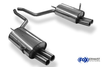 Fox Sportuitlaat BMW E38 730i/ 735i/ 740i - Zonder bumperuitsparing, achterdemper rechts/links - 2x76 Type 13 rechts/links