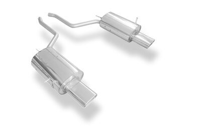 Fox Sportuitlaat BMW E38 730i/ 735i/ 740i - Met bumperuitsparing, achterdemper rechts/links - 160x80 Type 53 rechts/links