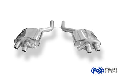 Fox Sportuitlaat BMW F01 760i achterdemper rechts/links - 2x63 type 14 rechts/links - met uitlaatkleppen