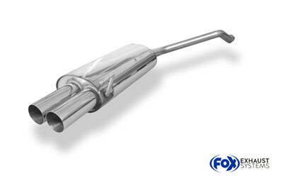Fox Sportuitlaat Audi 80 Type B4 Sedan &amp; Avant Dubbele uitlaatdemper - 2x76 Type 10