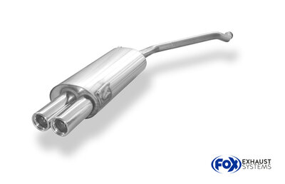 Fox Sportuitlaat Audi 80 Type B4 Sedan &amp; Avant Dubbele uitlaatdemper - 2x76 Type 13