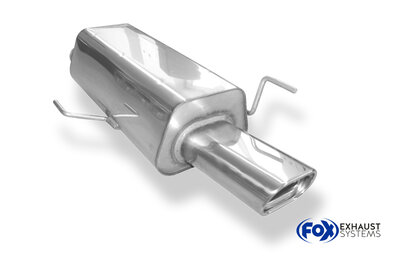 Fox Sportuitlaat Audi 80 Type B4 Sedan &amp; Avant Achterdemper &Oslash;63,5 mm - 135x80 Type 53
