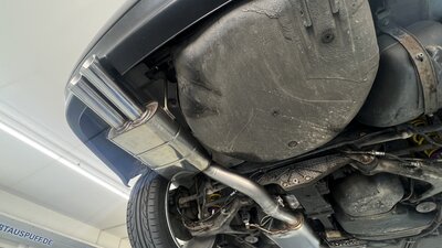 Fox Sportuitlaat Audi S2 B4 achterdemper 76 mm - 2x80 type 25